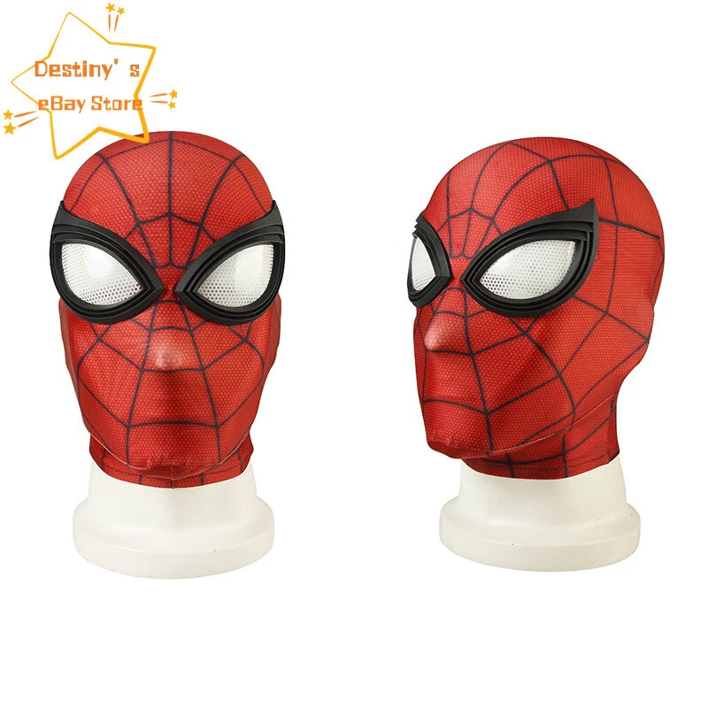 Spider-Man Spiderman Disfraz de Combate Desnudo Peter Parker Pantalones Cortos Casco Pulsera Foto 3 de 4