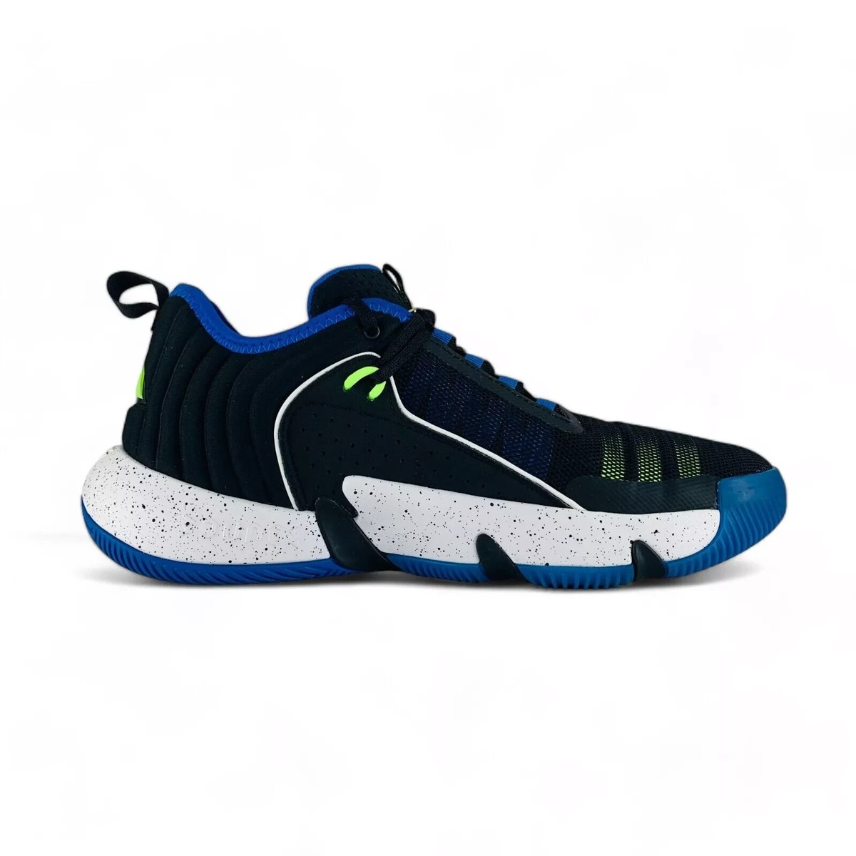 Size 11.5 - adidas Trae Unlimited Black Lucid Lemon Blue