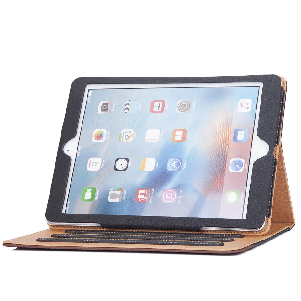 iPad 9.7 6th Generation 2018 Soft Leather Smart Cover Case Sleep Wake For Apple - Image 4 of 4