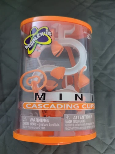Perplexus Mini Cascading Cups Orange 3D Rotating Puzzle Marble Maze Game