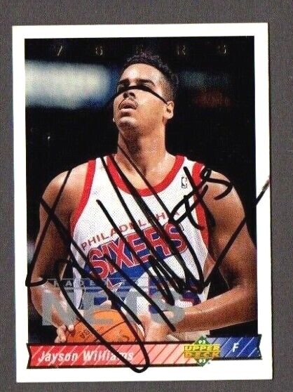 Jayson Williams 1992-93 Upper Deck authentic autographed