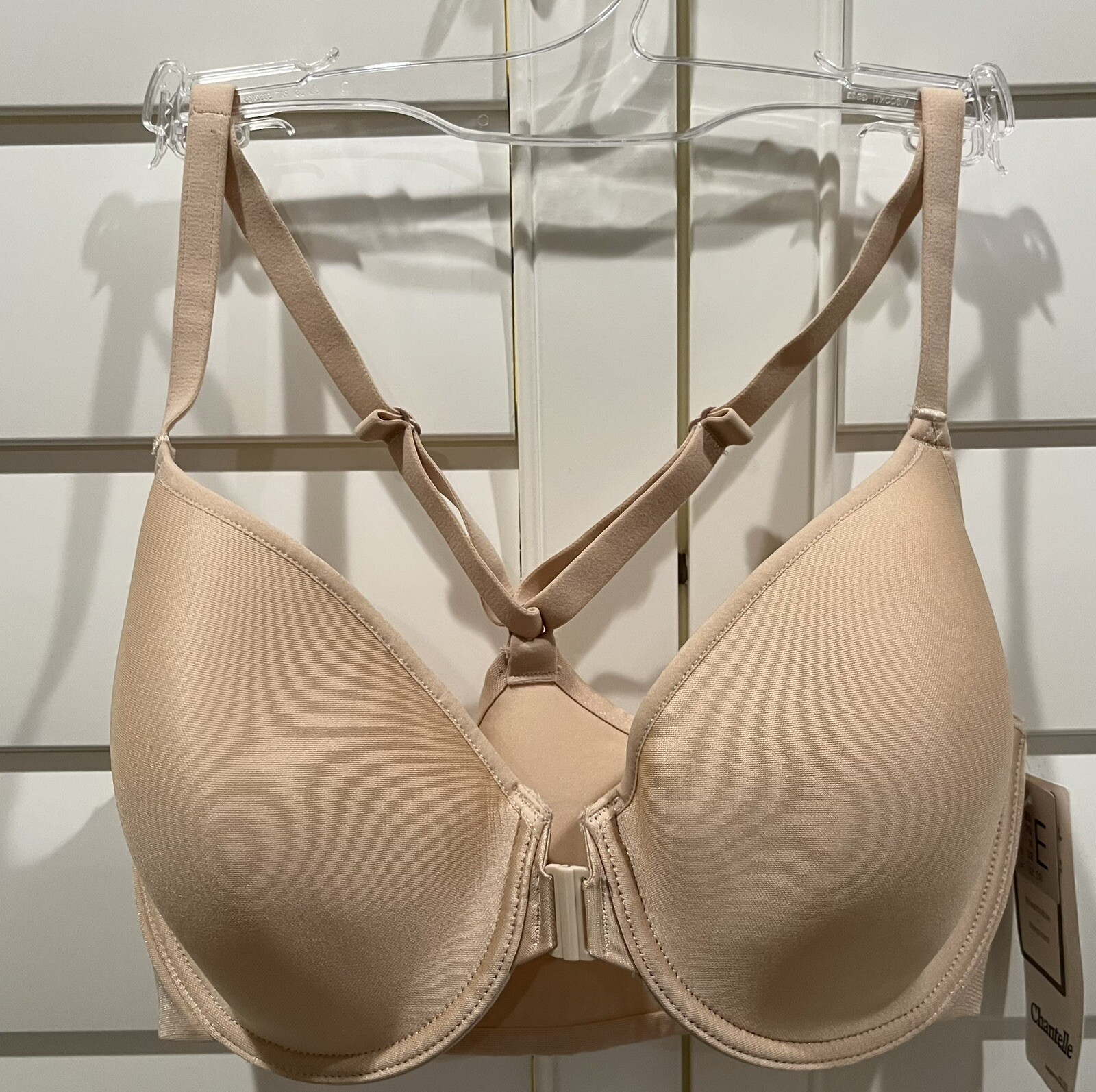 Chantelle Women's Beige Front Close Racerback Underwire Bra Size 32DD/E for sale online eBay