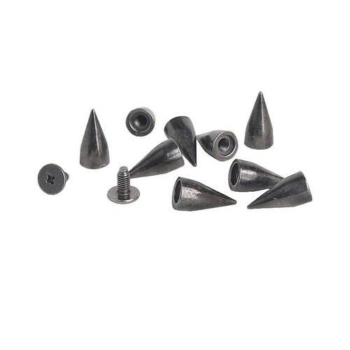 SBYURE 1000 Pieces 10mm Silver Studs For Clothing Four-jaw Square Spikes For Crafts SBYURE 1000 Pieces 10mm Silver Studs For Clothing Four-jaw Square Spikes For Crafts