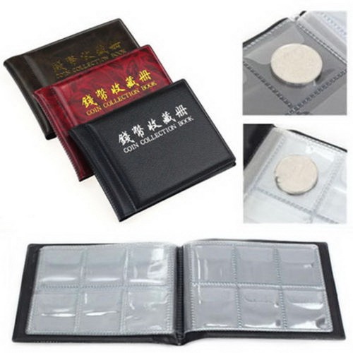 Collecting Money Penny Pockets 60 Holders Collection Storage Coin Album Bo ZJ