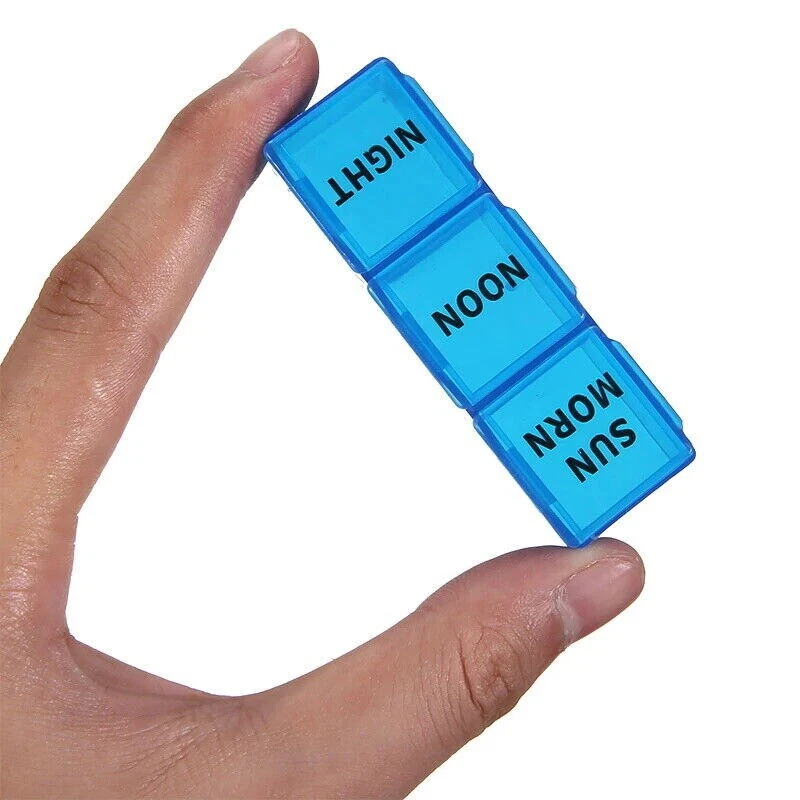 7 Day Weekly Medication Pill Organizer Storage Container Box Case 3 Times A Day! - Image 2 of 3