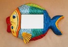 Paper Mache Fish Wall Mirror — photo 1