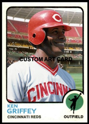 Ken Griffey Cincinnati Reds  Baseball Art Card