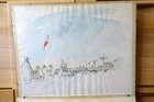 Original Watercolour 46.5 x 38 cm, Beijing Art Tour 1974, August Ohm *1943 #2