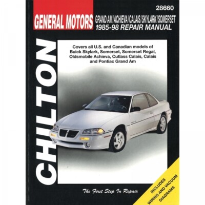 General Motors Grand AM Achieva Calais Skylark 85-98 Reparaturanleitung Chilton