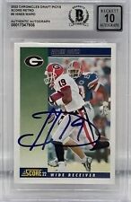 Hines Ward Signed 2022 Panini Chronicles Draft Picks #3 BAS Autograph Grade 10 Hines Ward Signed 2022 Panini Chronicles Draft Picks #3 BAS Autograph Grade 10
