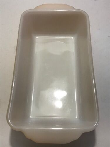 Vintage Fire King Peach Luster Bread Loaf Pan Loaf. Kitchen Baking Dish 1-Quart - Picture 4 of 6