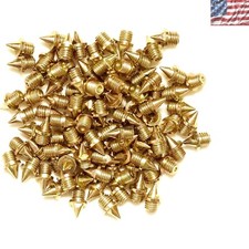 High-Performance Track and Field Spikes - 100 Count, Black  Silver Options