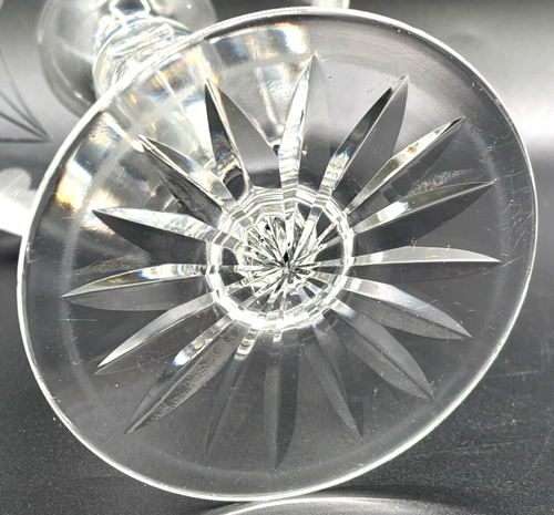American Brilliant Cut Crystal Glass Compote Etched Flowers Leaves Handblown VTG - Picture 6 of 22