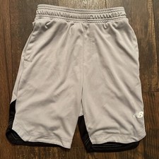 New Balance Shorts Gray size Youth Medium 10-12 Athletic Casual Teens Outdoors
