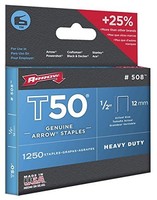 Arrow T50 508 1/2 Staple 1.25m Box 4 Pack Fits Rapid Arrow Spotnails Staplers Arrow T50 508 1/2 Staple 1.25m Box 4 Pack Fits Rapid Arrow Spotnails Staplers