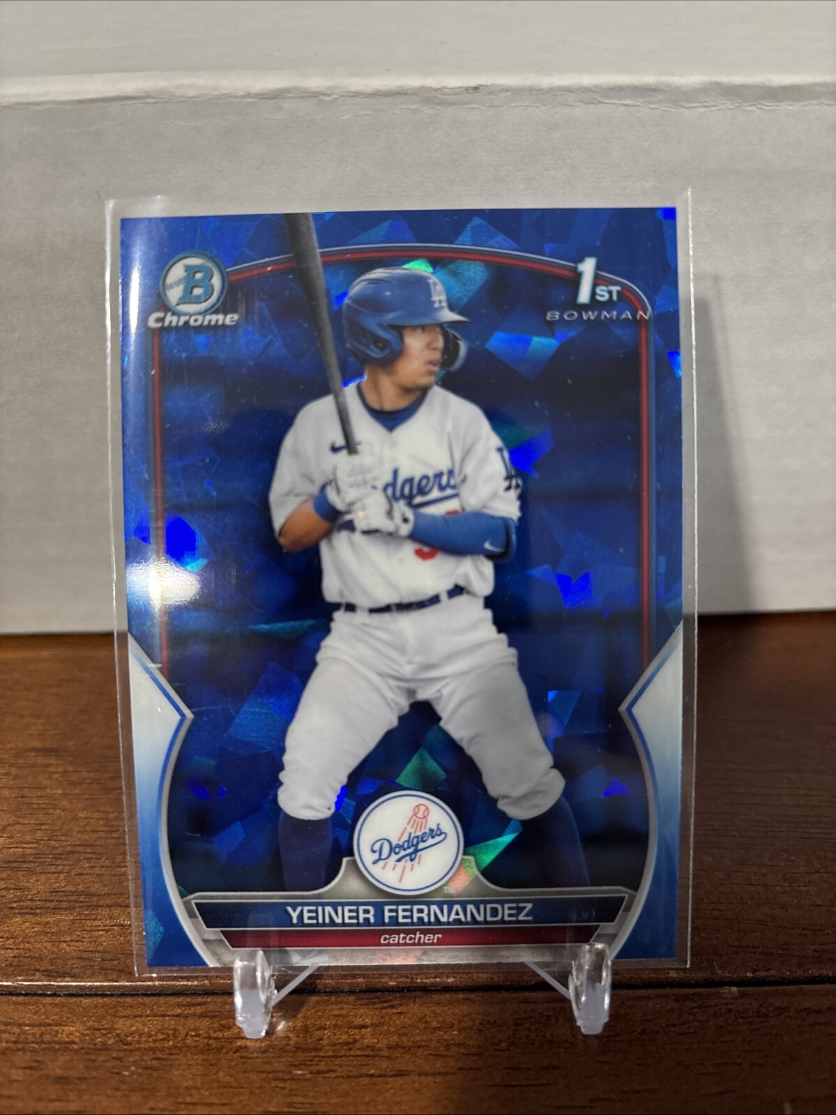 2023 Bowman Sapphire Edition - Chrome Prospects #BCP-138 Yeiner Fernandez (RC)