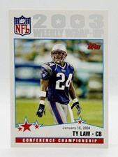 2004 Topps #310 Ty Law New England Patriots