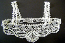 Antique Top Chemise Cami for Nightgown Corset Topper Bedfordshire bobbin Lace 2