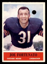 1964 Philadelphia Joe Fortunato Low Grade (hole punch) #18 Football Card