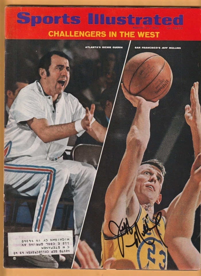 Jeff Mullins Golden State Warriors AUTO Signed 1969 Sports Illustrated