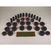 Kit de bagues de suspension en polyuréthane noir pour Jeep CJ5 et CJ7 de 1955 à 1975
