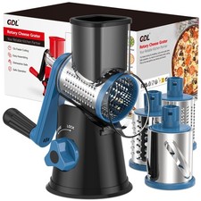 Cheese Grater Rotary, Rotary Grater for Kitchen, Kitchen Vegetable Slicer wit...