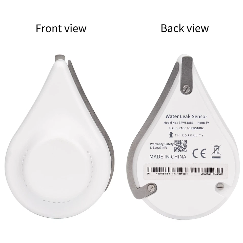 Zigbee Water Leak Sensor with Dripping Detection 120dB Alarm App Notifications - Image 2 of 4