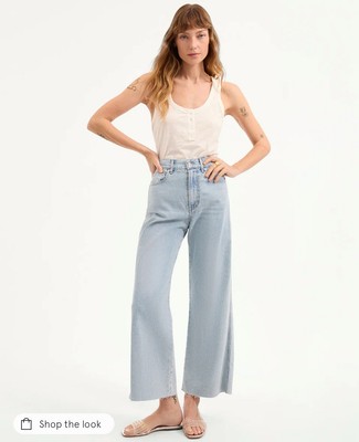 VERONICA BEARD JEANS TAYLOR CROPPED HIGH RISE WISE SIZE 25 