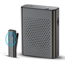 Voice Amplifier with Wireless Lavalier Microphone,Portable Rechargeable