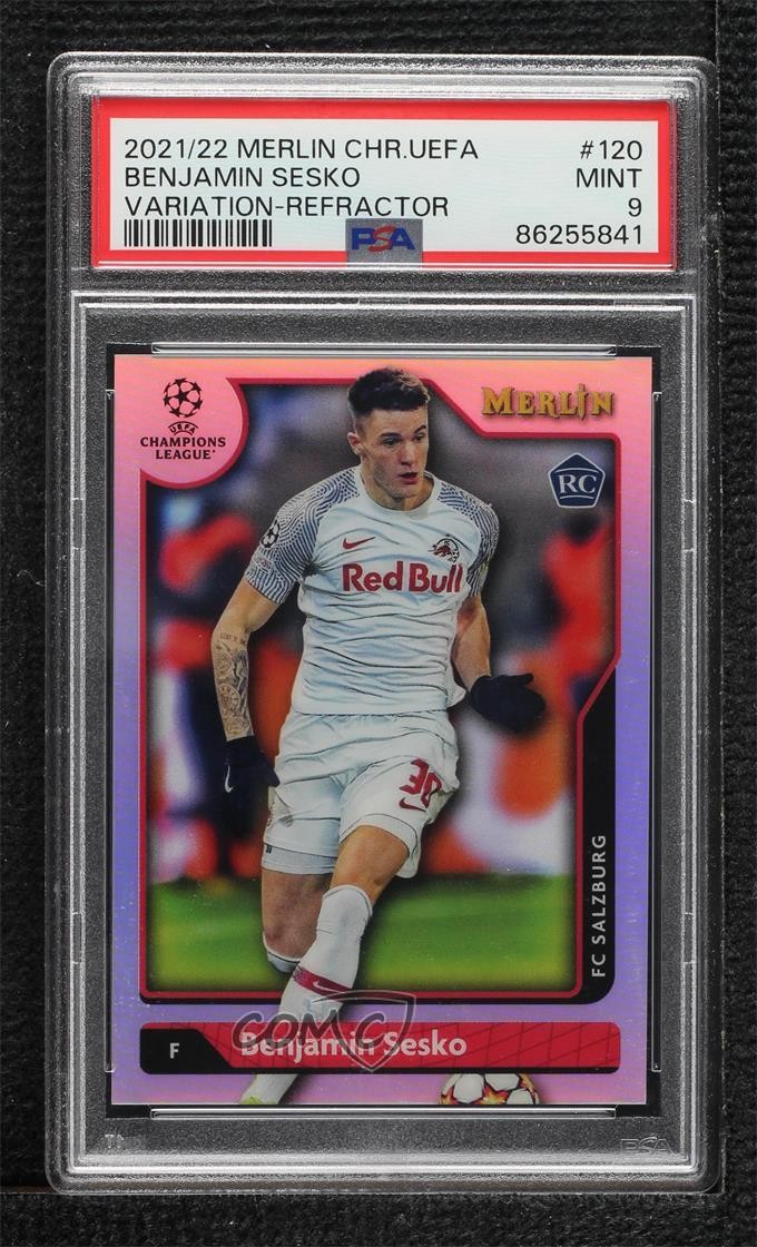 2021-22 Topps Image Variation SP Benjamin Sesko #120 PSA 9 MINT Rookie RC 7iu