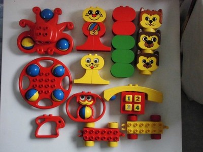LEGO Duplo Primo Spielzeug Sammlung mit Telefon / Köpfe / Rasseln