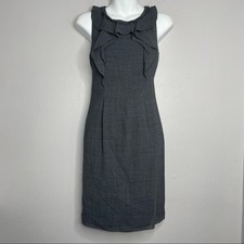 ELIE TAHARI Wool Blend Dress Womens 2 Office Siren Ruffle Professional Career