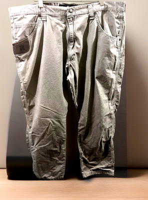 Wrangler Pants Mens 40 X 29 Tan Gray Riggs Workwear Outdoors Active Cargo