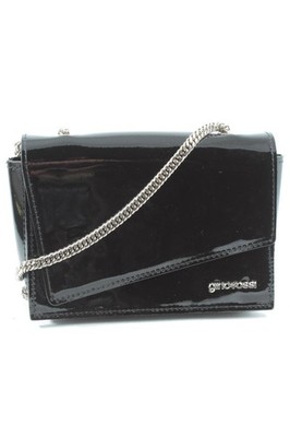 GINO ROSSI Minitasche Klein Damen Tasche schwarz Glanz-Optik