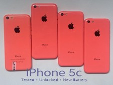 New Battery - Apple iPhone 5c Unlocked - 8GB/16GB/32GB - PINK GOOD Tested