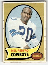 1970 Topps Mel Renfro #45 Dallas Cowboys HOF LOW GRADE OK!