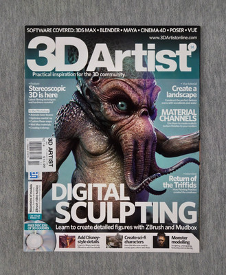 3D Artist Magazine 13 2010 with CD Digital Sculpting Cthulhu