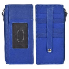 Leatherboss Genuine Leather Women's All in One Credit Business Card Case Hold...