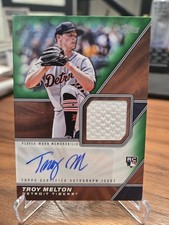 2026 Topps Series 1 Troy Melton Tigers Material Autograph Green /99 RC