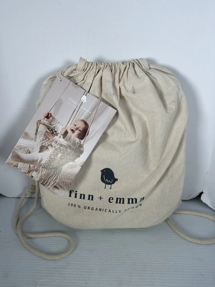 NUEVO Columpio Macramé Finn and Emma - Columpio Macramé de Algodón Orgánico Hecho a Mano para Bebé Foto 3 de 4