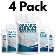 Celtic Sea Salt Fine Ground Mineral Rich 8oz Resealable Bag 4Pack Free Shipping