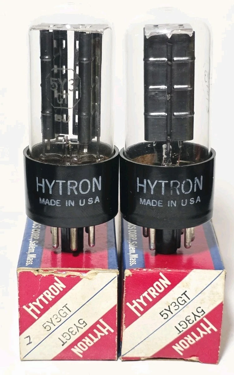 HYTRON真空管　25 真空管 CBS-HYTRON JHY-5670 Black Plate D Getter near mint pair