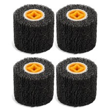 4.5" x 4" Abrasive Drum Paint Rust Remover, 4 Pack