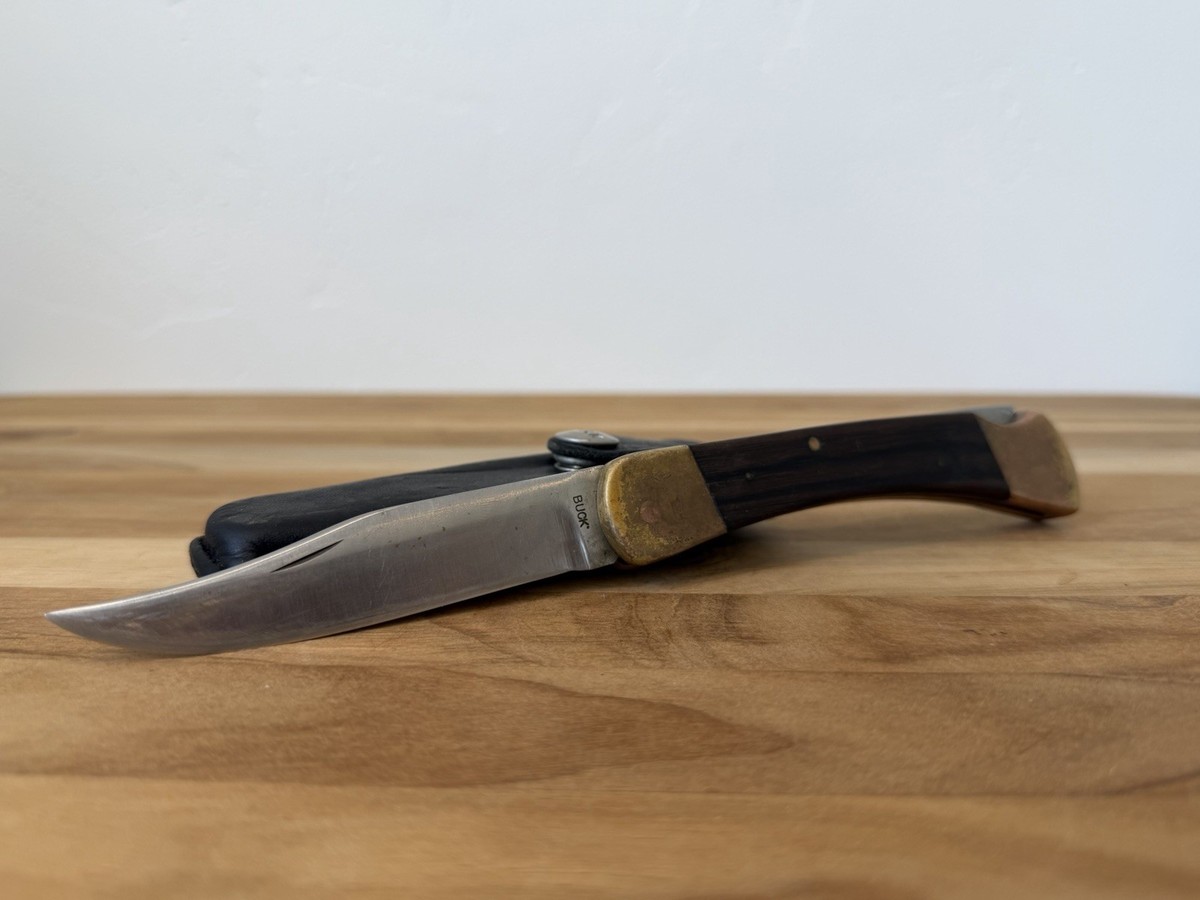 Vintage 1961-1967 Buck 110 knife & leather sheath | eBay