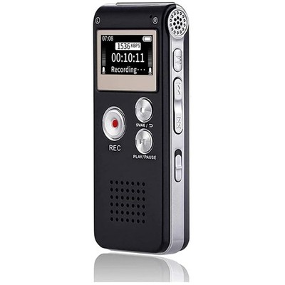 16GB Digital Voice Recorder - USB Rechargeable Dictaphone