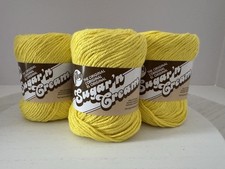 Lily Sugar 'n Cream 100 Cotton Yarn 3 2.5oz Skeins Sunshine 00073