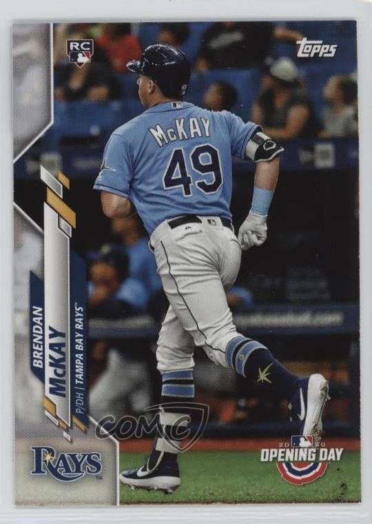2020 Topps Opening Day Image Variation SP (Running) Brendan McKay Rookie RC 1c28