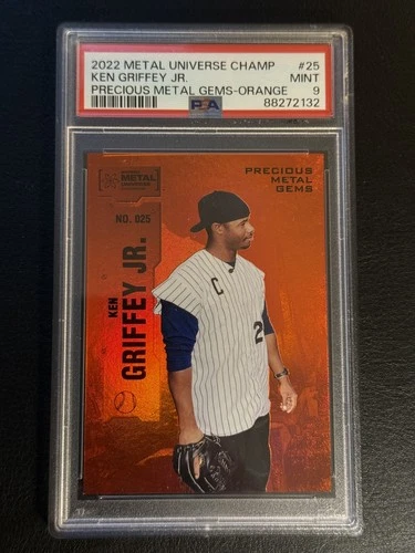 2022 Skybox Metal Universe PMG Orange Ken Griffey Jr. PSA 9 #10/25 POP 2
