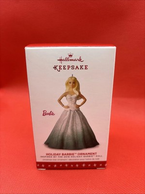 Hallmark Keepsake Christmas Ornament 2016 Holiday Barbie Doll --A-514-205