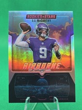 2025 Panini Rookies & Stars Airborne Prizm J.J. McCarthy #9 Vikings Football